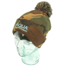 Aqua Camo Bobble Hat