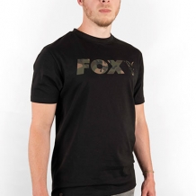 Fox Black T-shirt Camo Print Logo