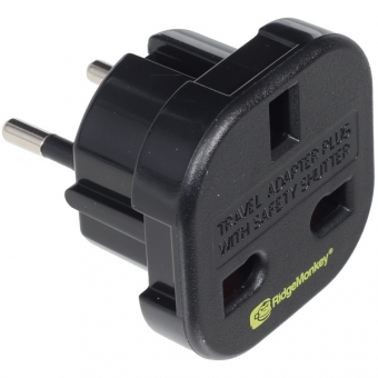 Ridgemonkey Vault UK 3 Pin to EU 2 Pin Travel Adaptor