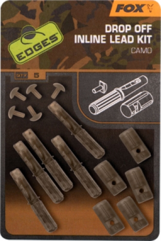 Fox Edges Camo Drop Off Inline Lead Kit 