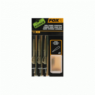 Fox Tied Camo Leadcore Lead Clip Leaders 50LB