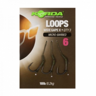 Korda Wide Gape X Loops Ready Tied Rigs